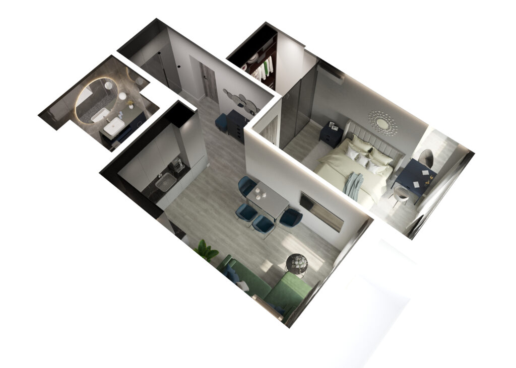 Prima e dopo ristrutturazione immobiliare per agenti